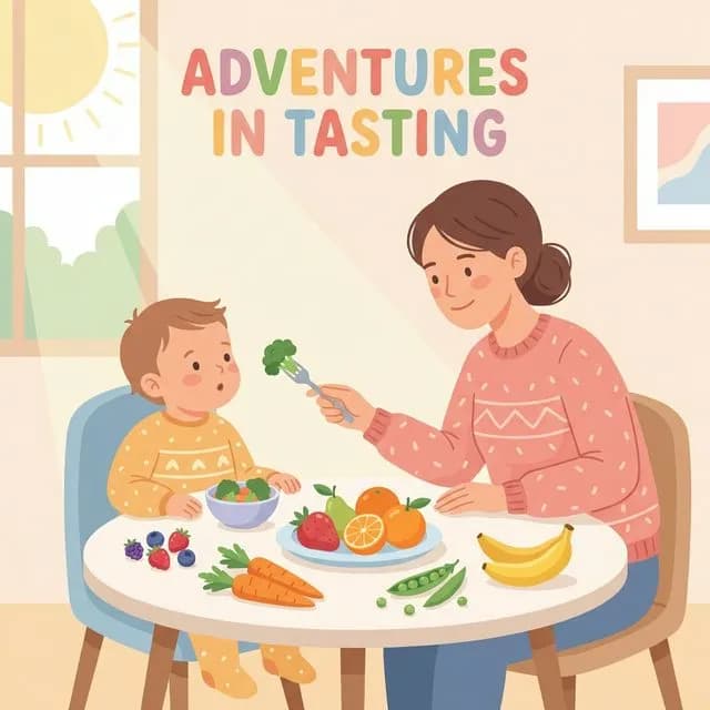 Ibu menemani anak makan dengan suasana menyenangkan