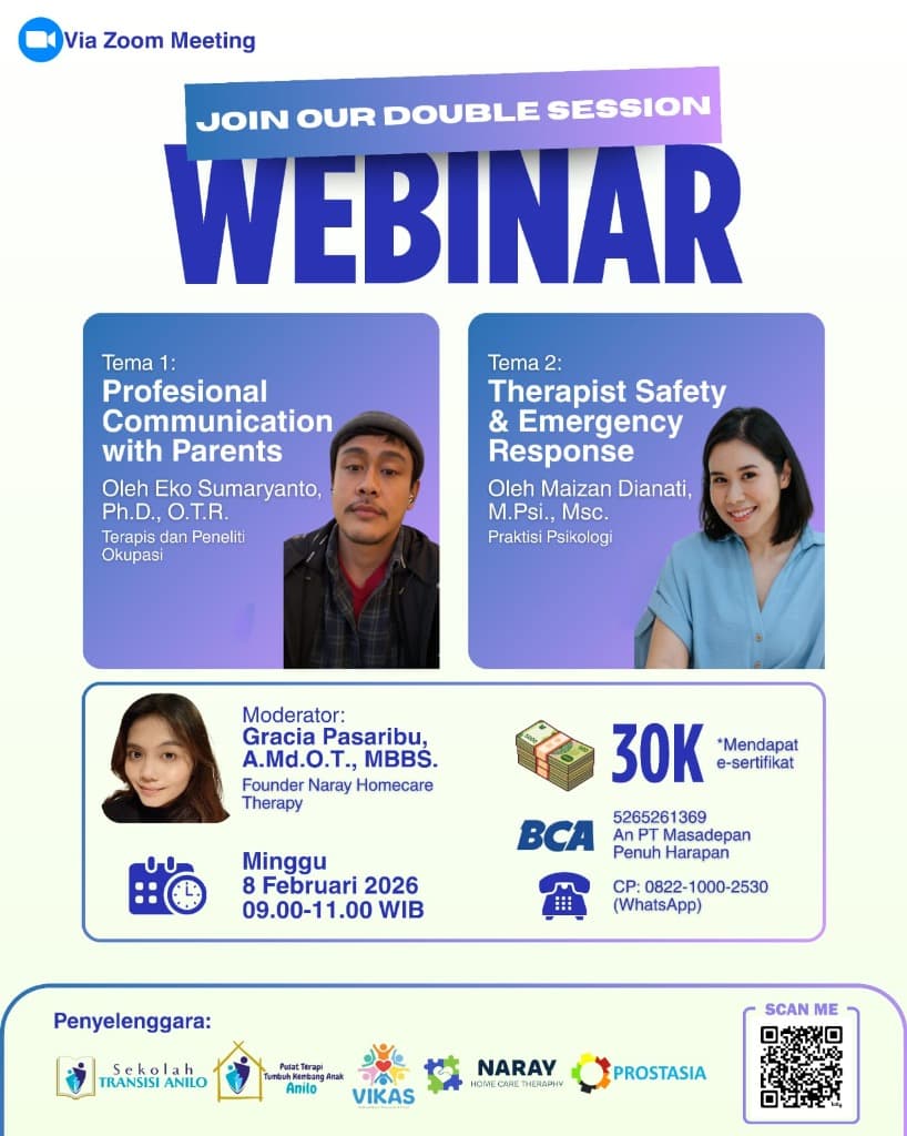 Professional Communication with Parents & Therapy Safety Webinar Poster